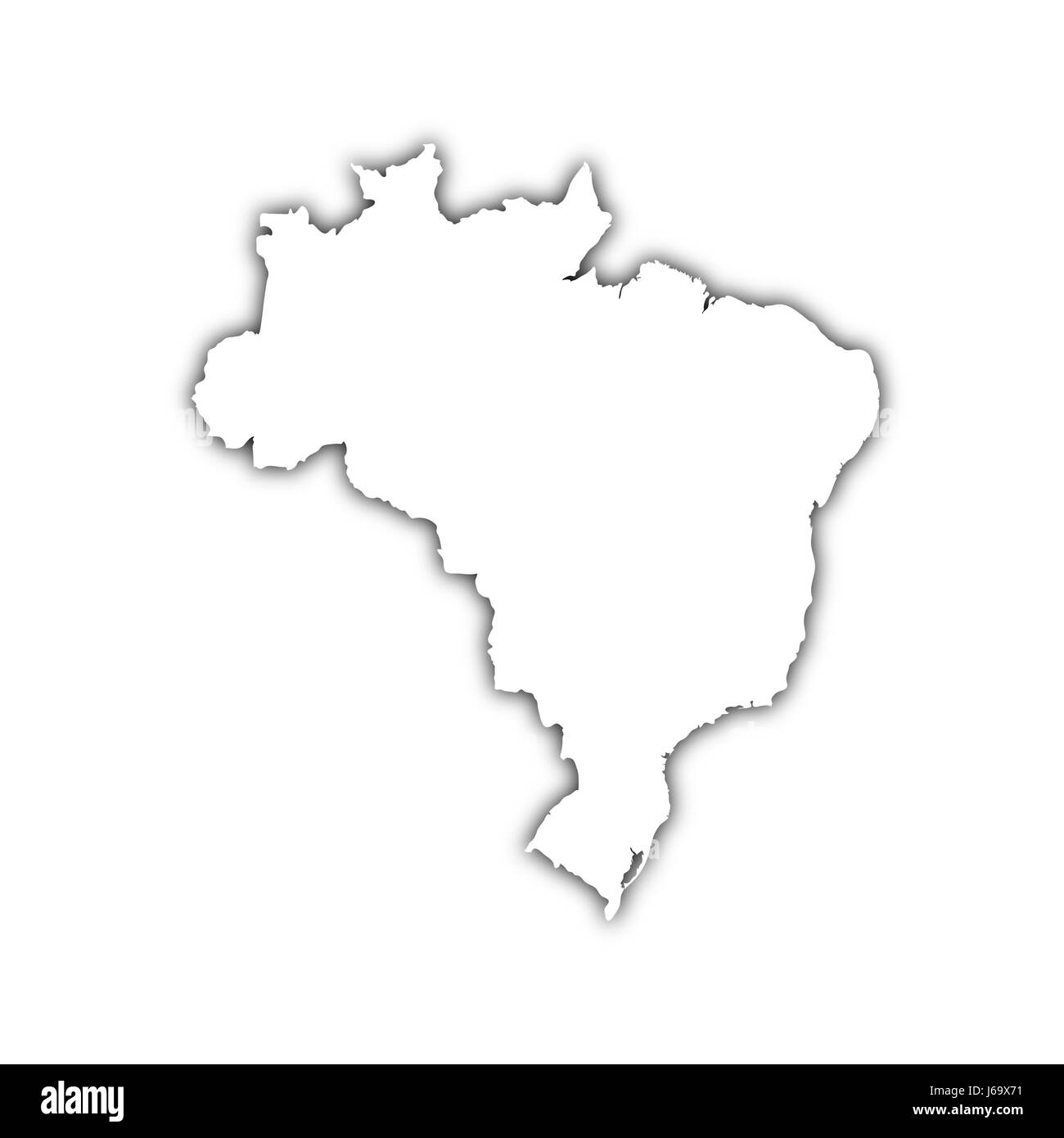 Amerika Flagge Süd-Brasilien map Atlas der Welt reisen Grafik schwarz Stockfoto