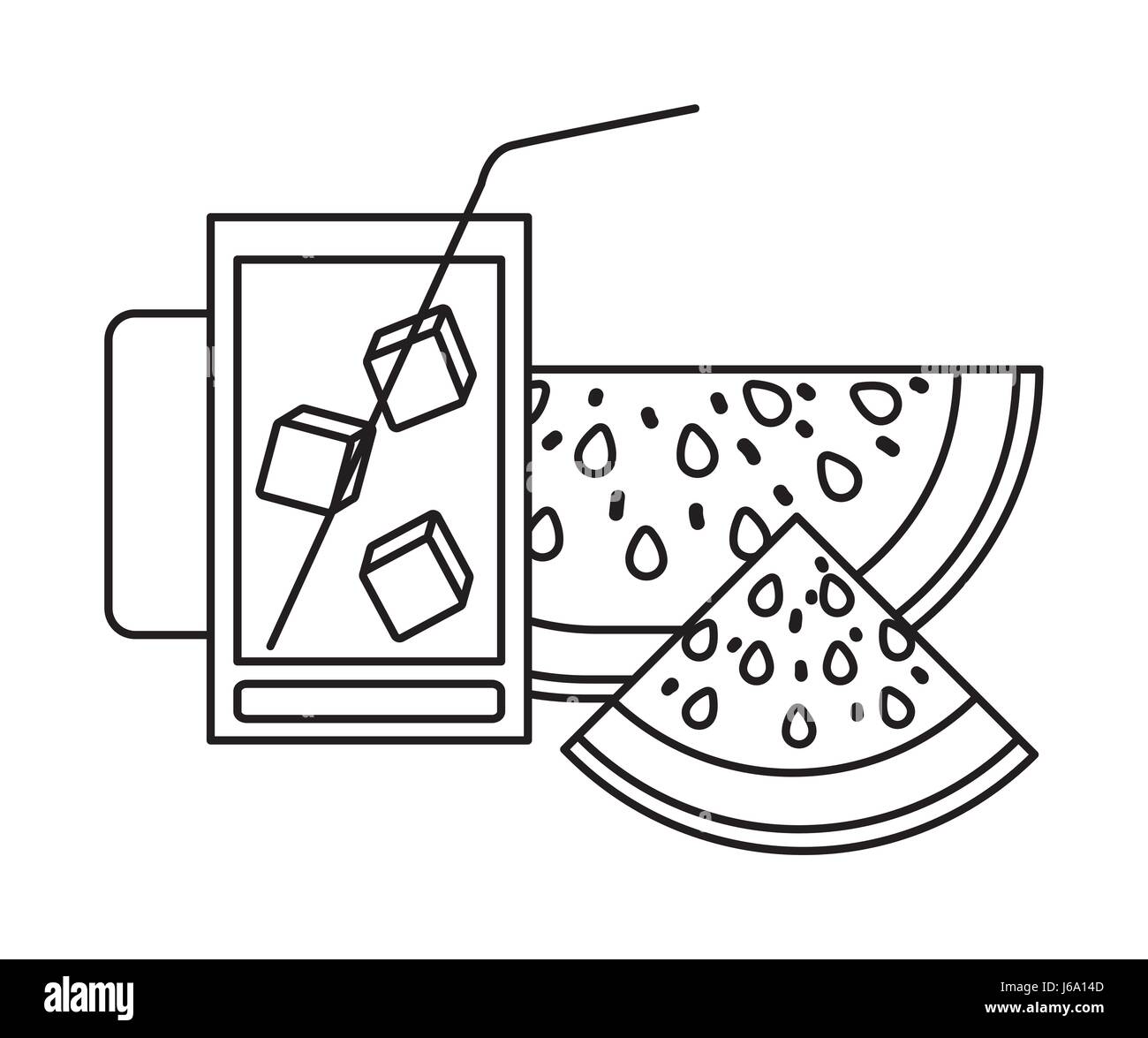 Glass Water Ice Cubes Vector Schwarzweiss Stockfotos Und Bilder Alamy
