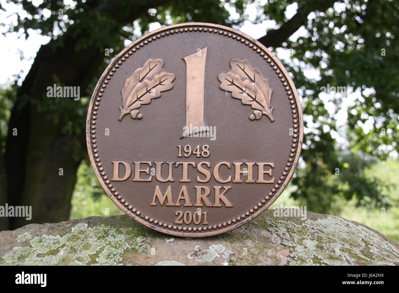 Deutsche Mark in Nahaufnahme Stockfoto