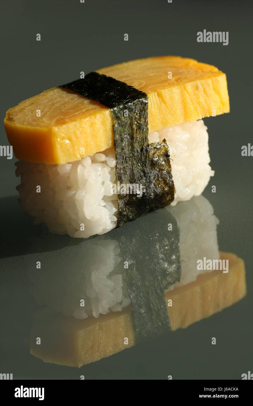 Tamago Sushi Stockfoto