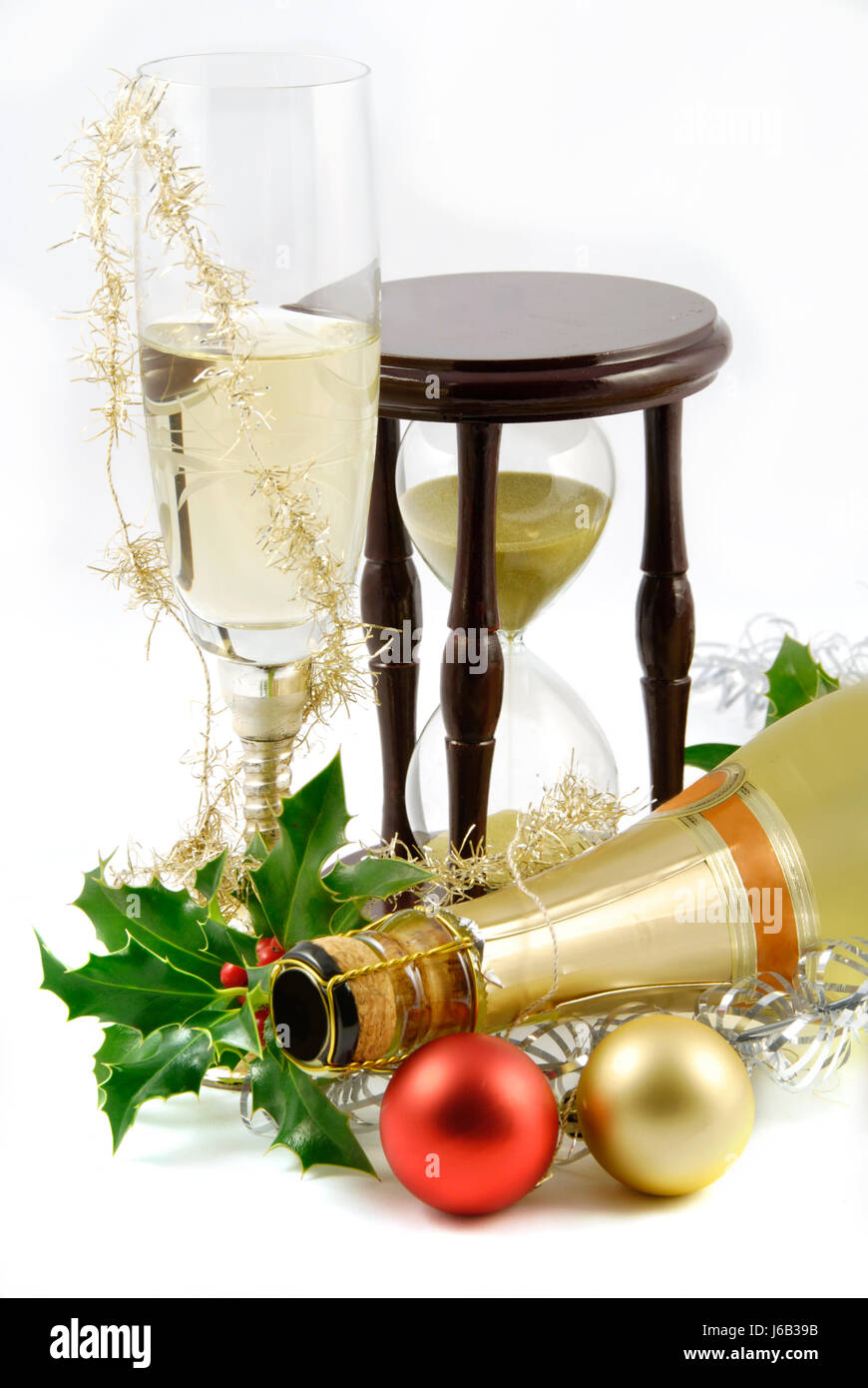 neue Partei Feier Weihnachten Jahre Jahr Weihnachten x-mas Glas Kelch Becher Stockfoto