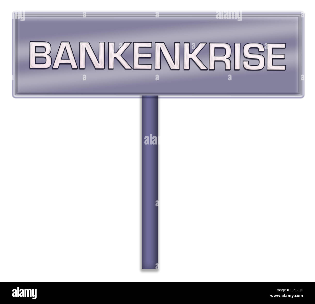 Bankenkrise Stockfoto