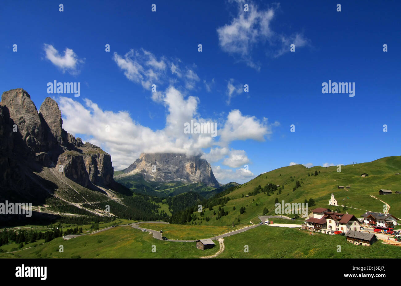 Alpenpass Stockfoto