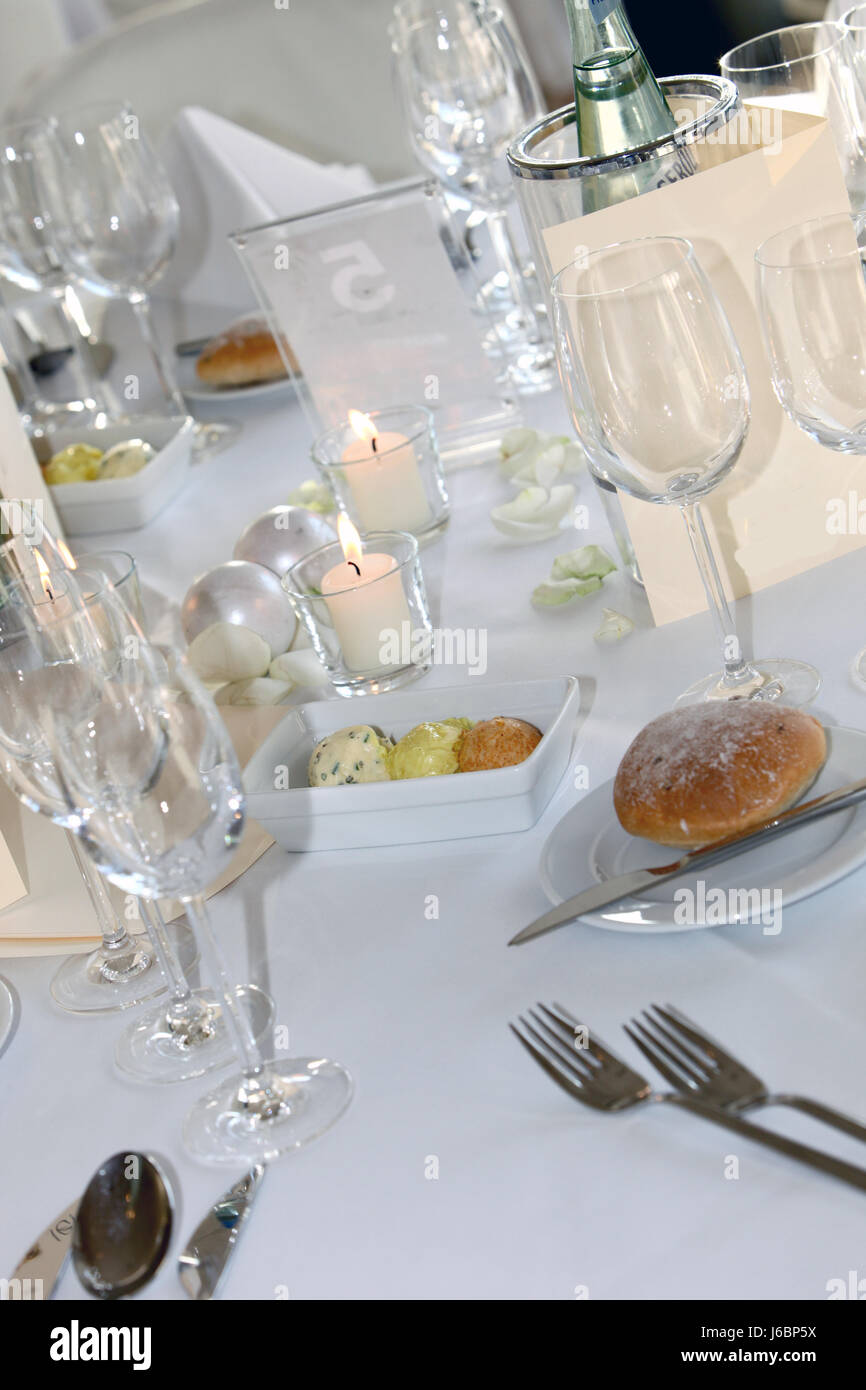 festliche Tafel Stockfoto