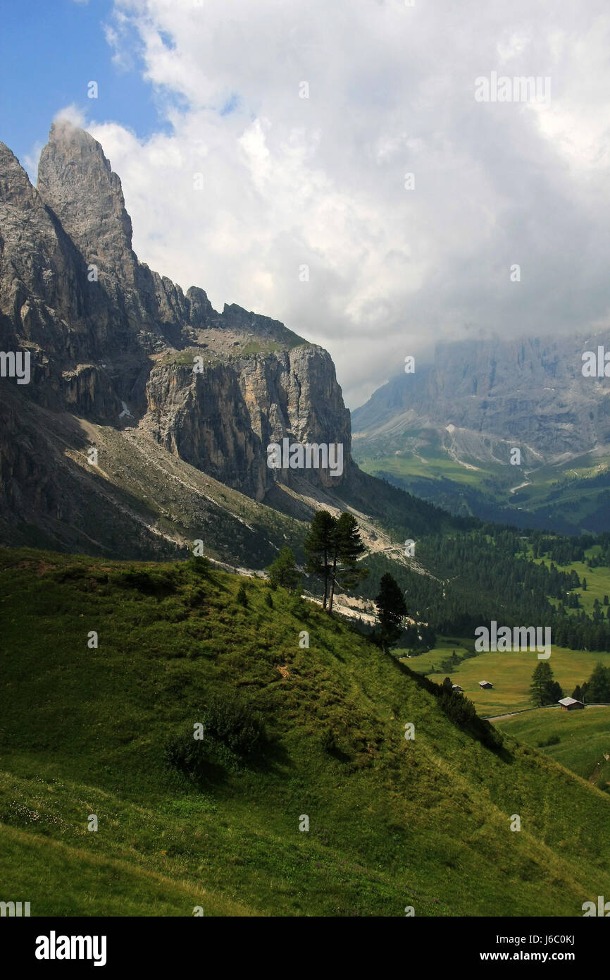 Gipfel der sella Stockfoto