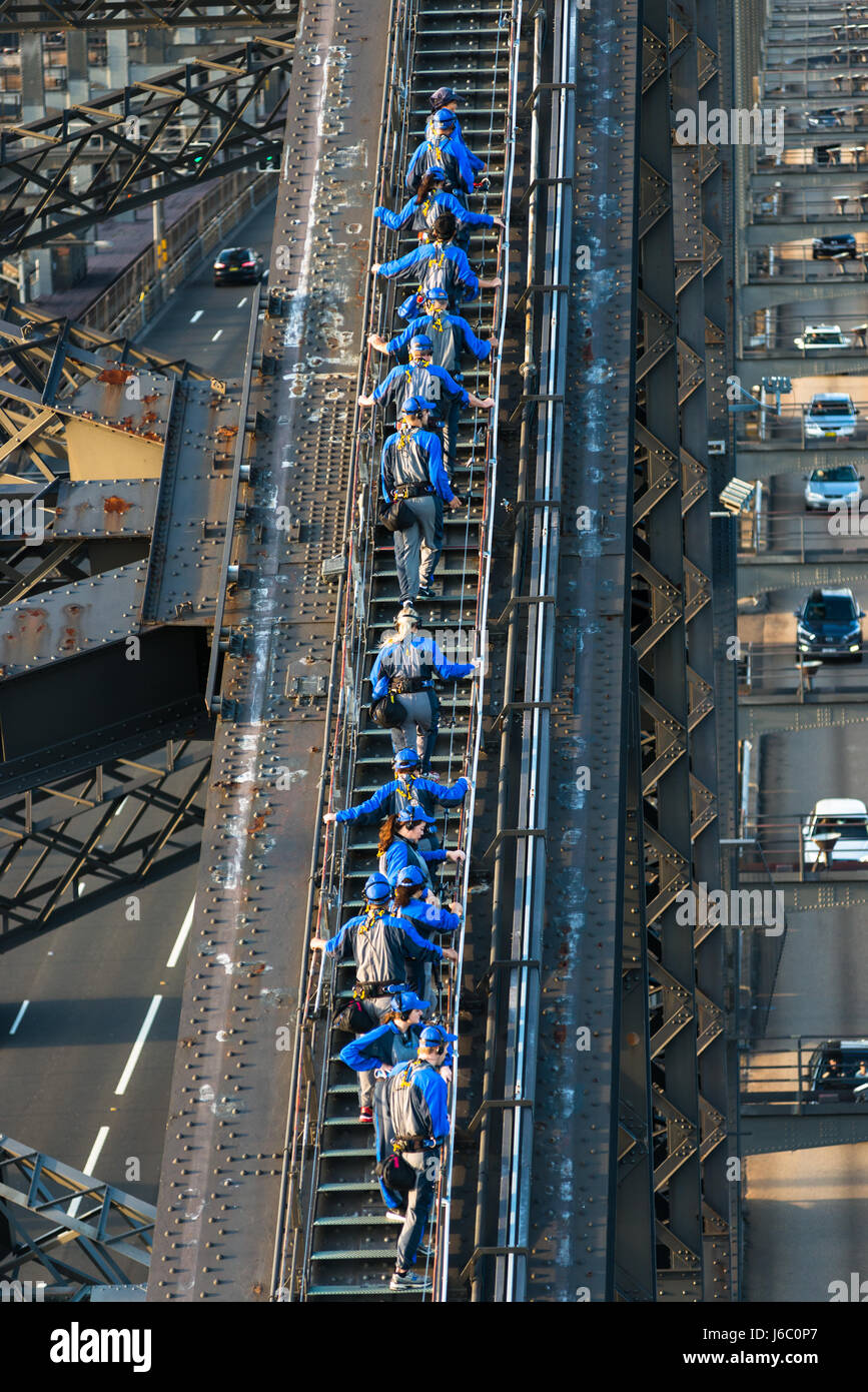 Bridge Climb Sydney, New South Wales, Australien. Stockfoto