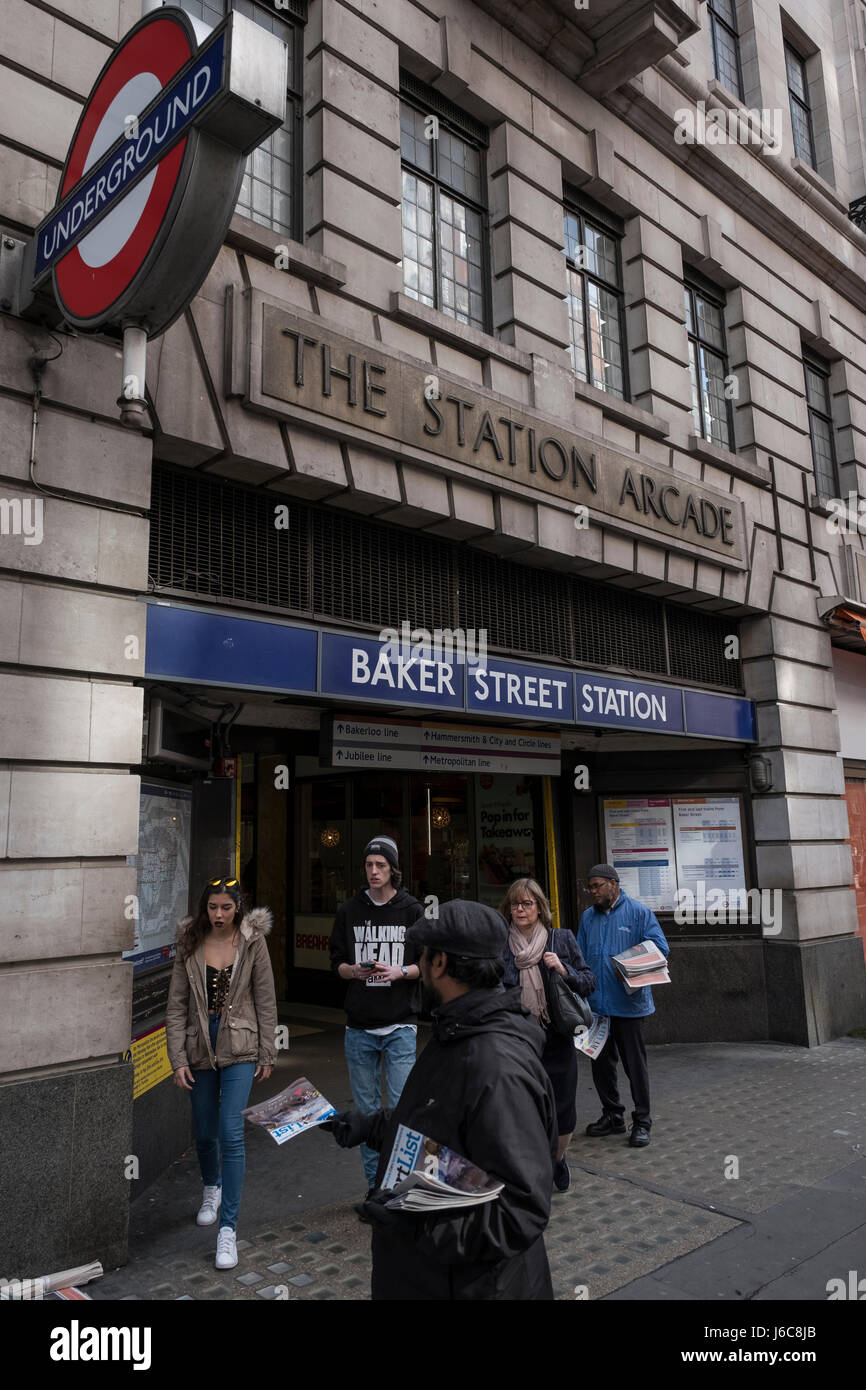 Baker Street station Stockfoto