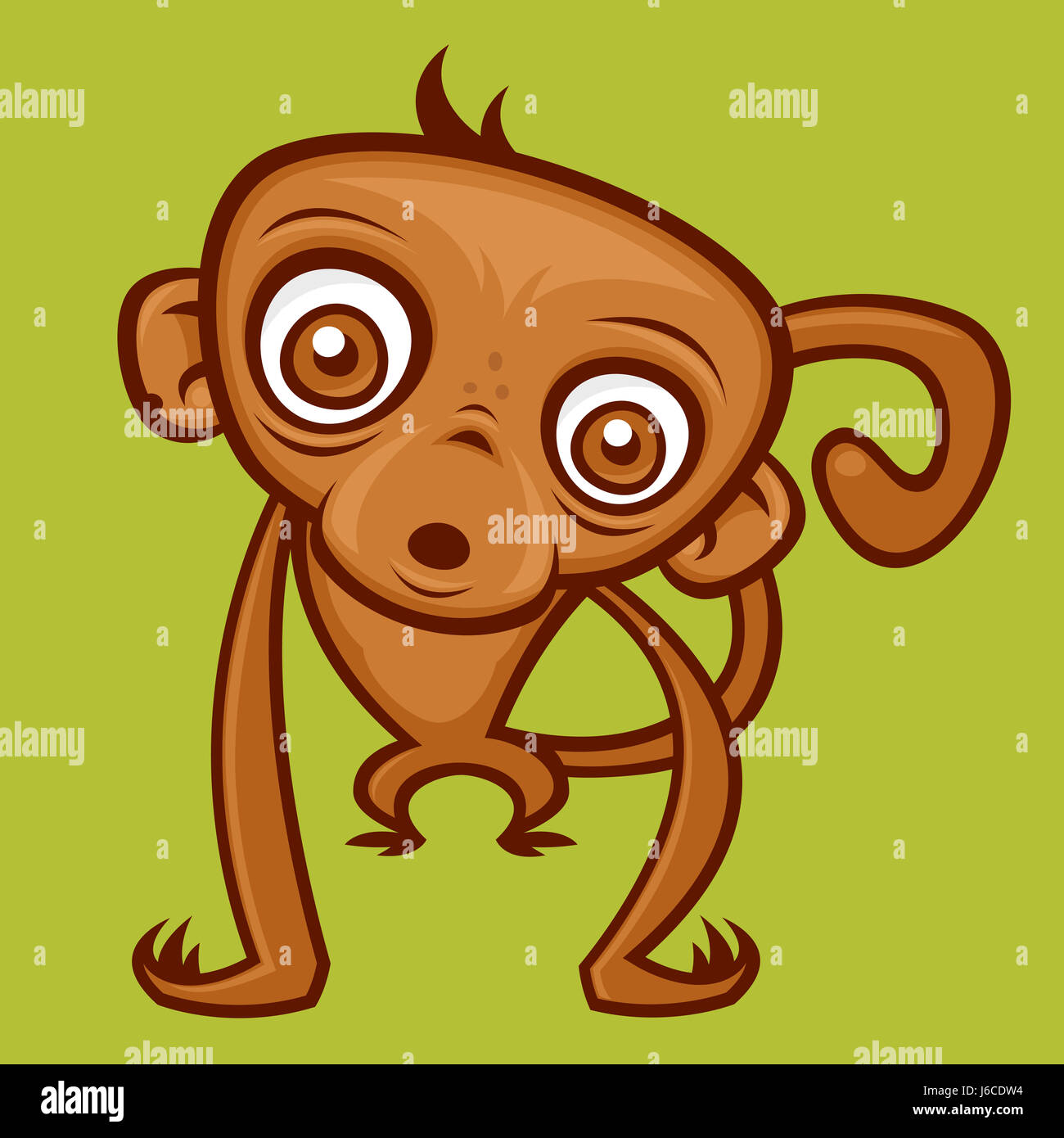 tierische Affen Abbildung Cartoon Kunst Tier Säugetier Affe Abbildung Stockfoto