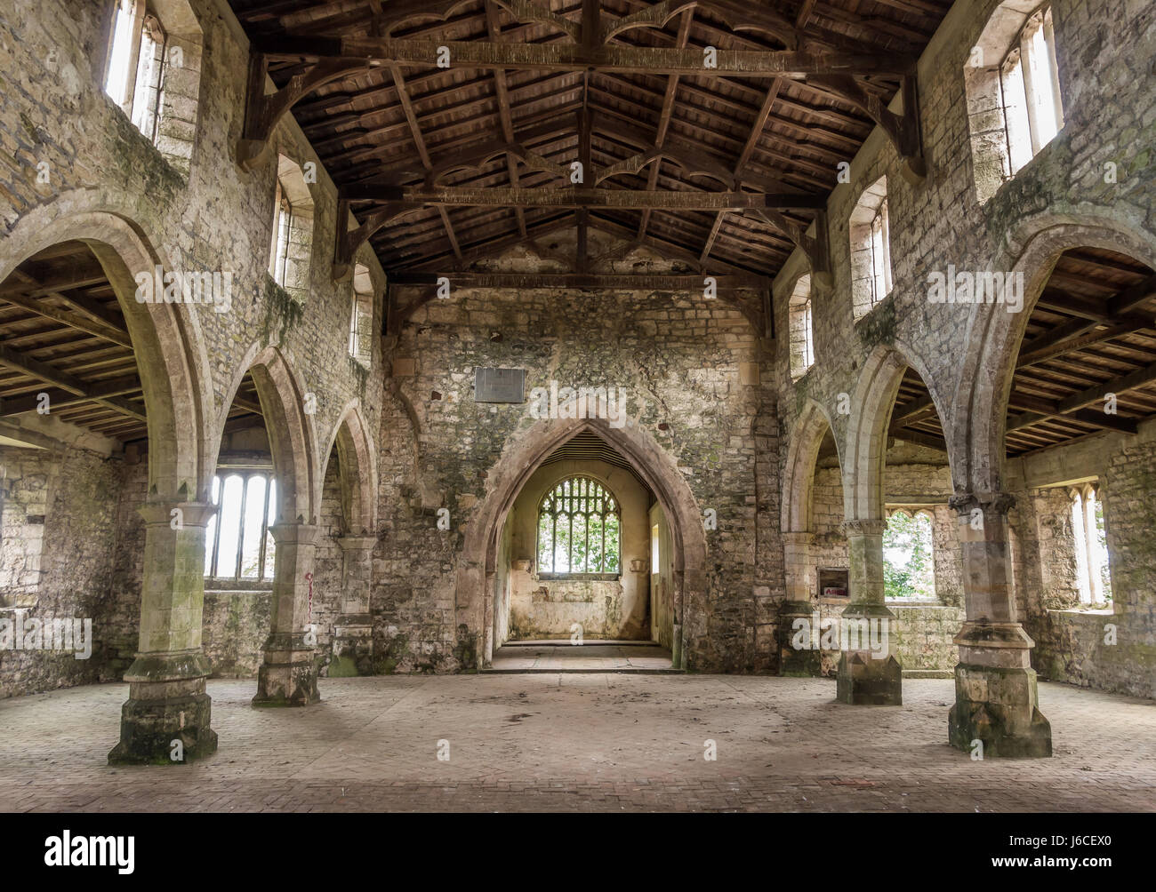 St Botolph ist eine redundante und verlassenen Kirche in der Nähe von Skidbrooke, England Stockfoto