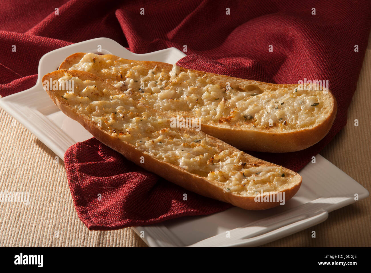 Kräuter-Knoblauch-Brot Stockfoto