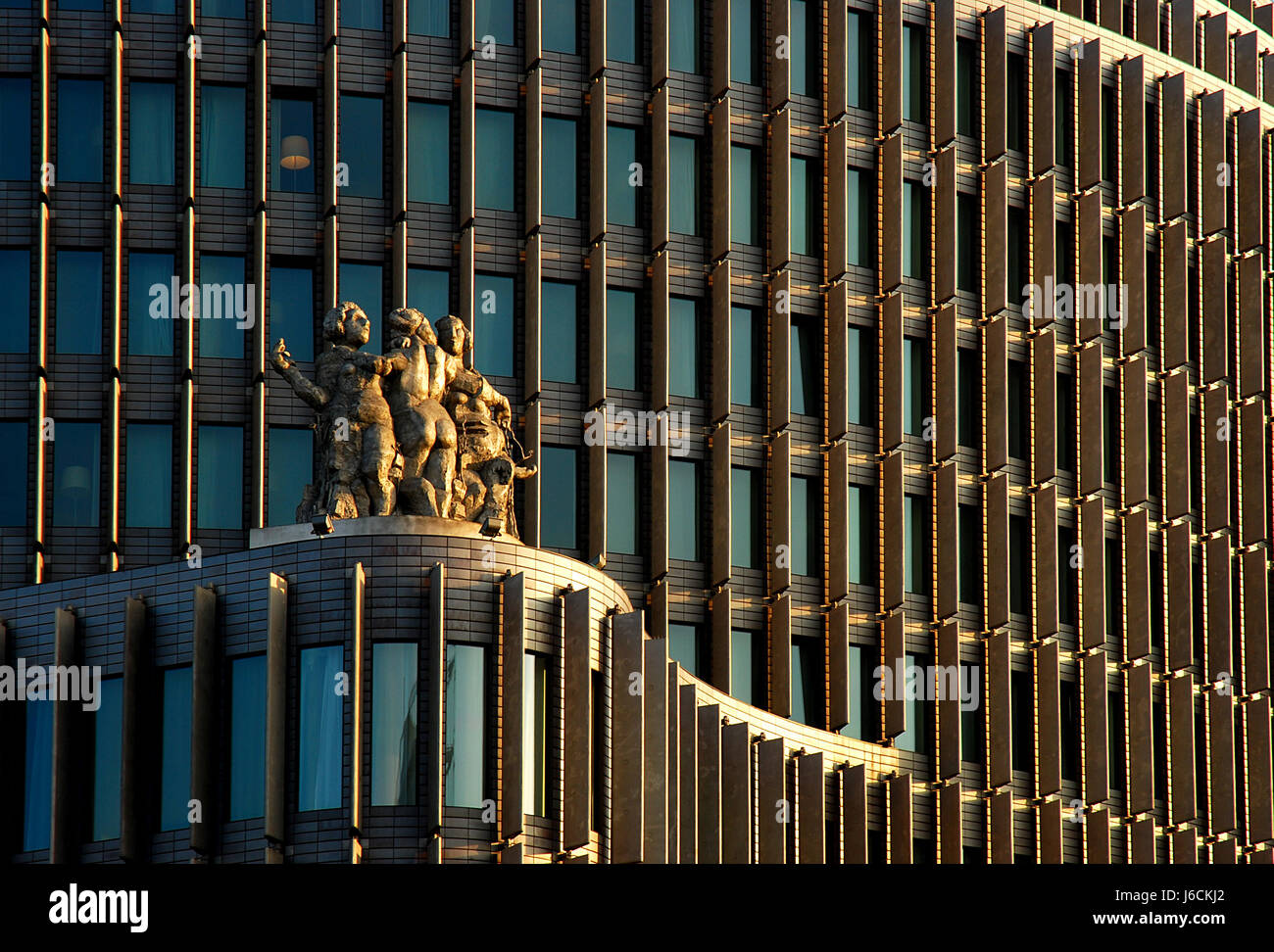 Detail-Zulassung Berlin Fassadenstil Bau Architektur Architektur Stockfoto