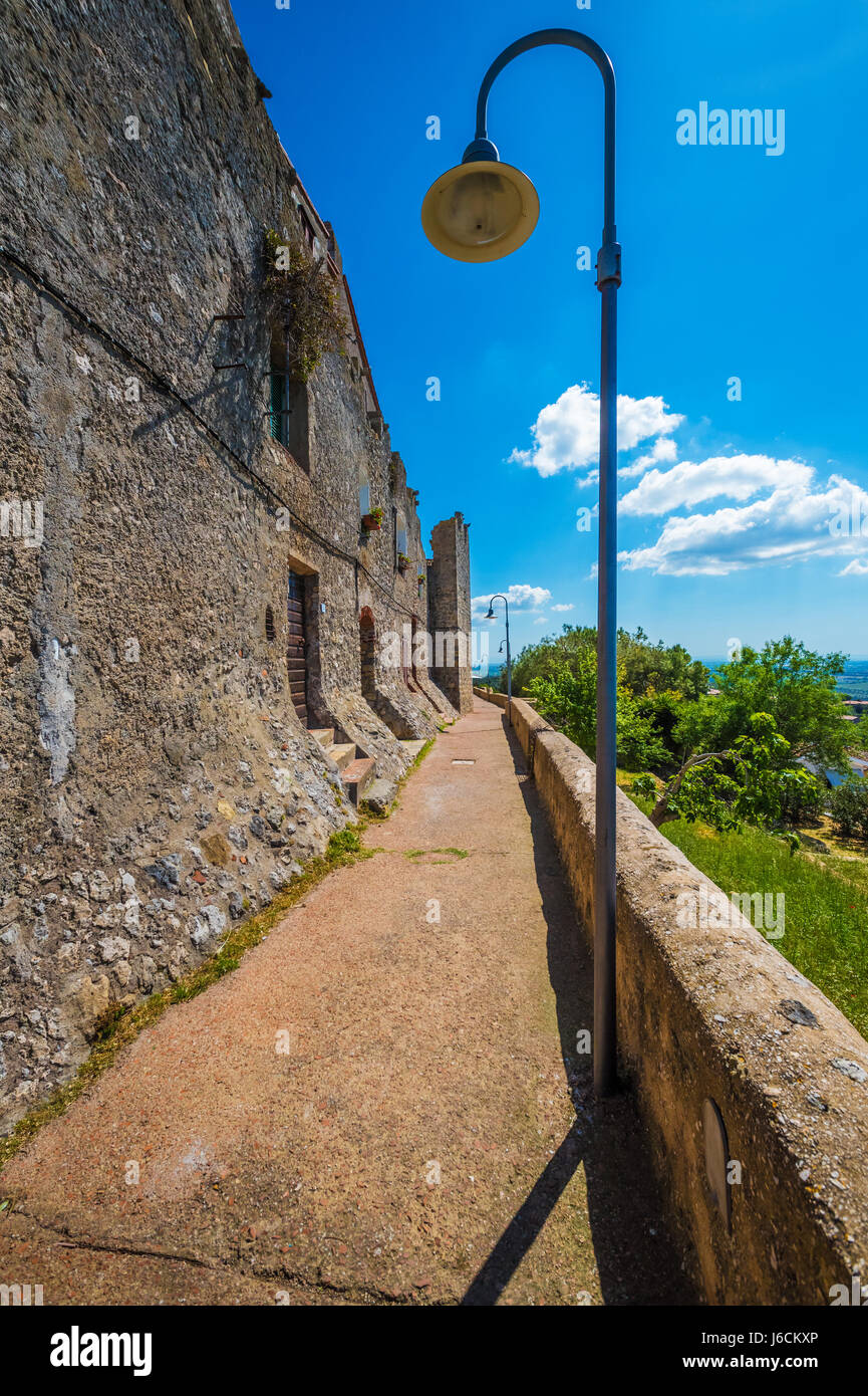 Capalbio, Italien - das historische Zentrum der mittelalterlichen Stadt in der Region Toskana, kulturell in der Renaissance sehr berühmt Stockfoto