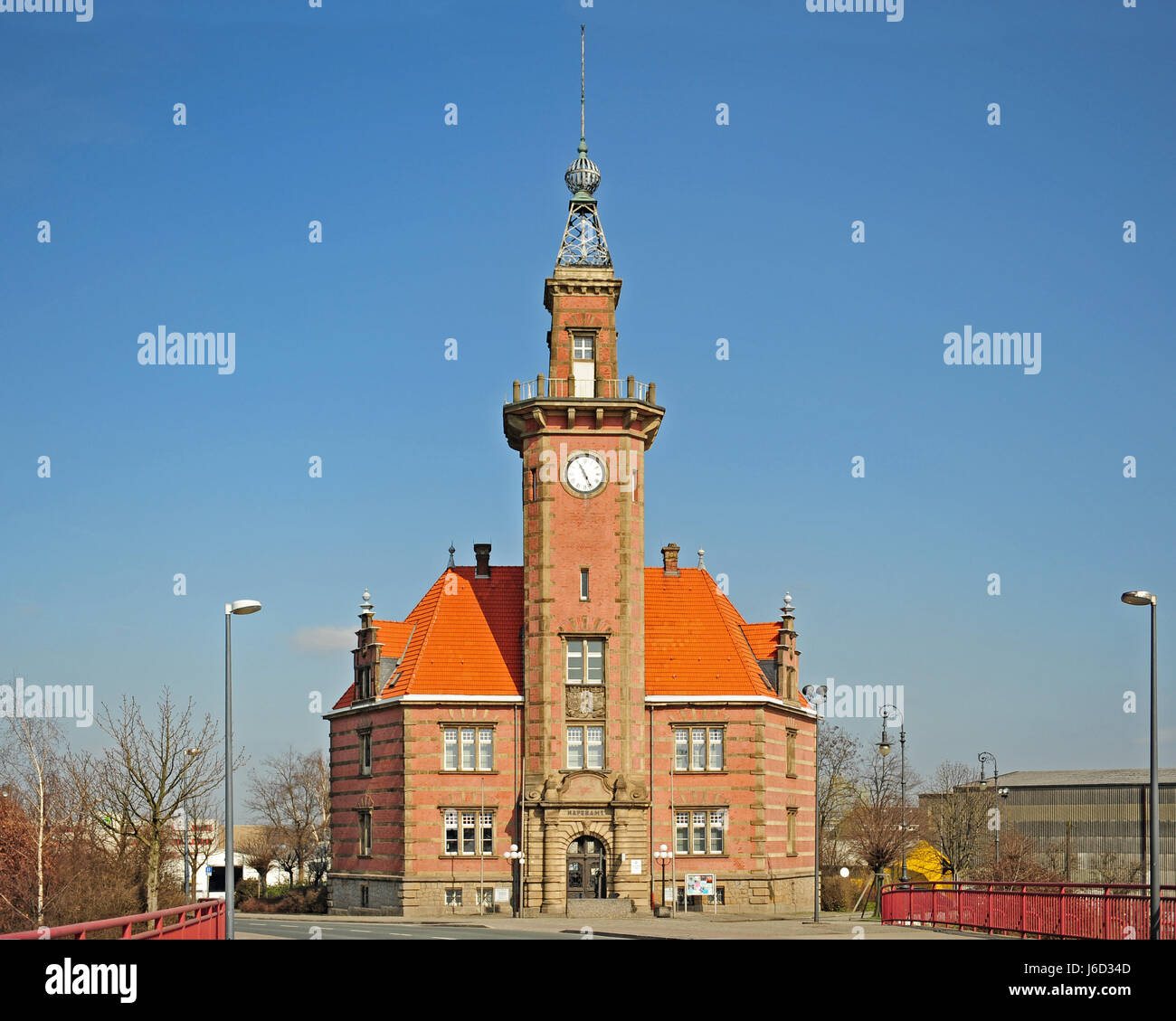 alten Hafenmeister Büro dortmund Stockfoto