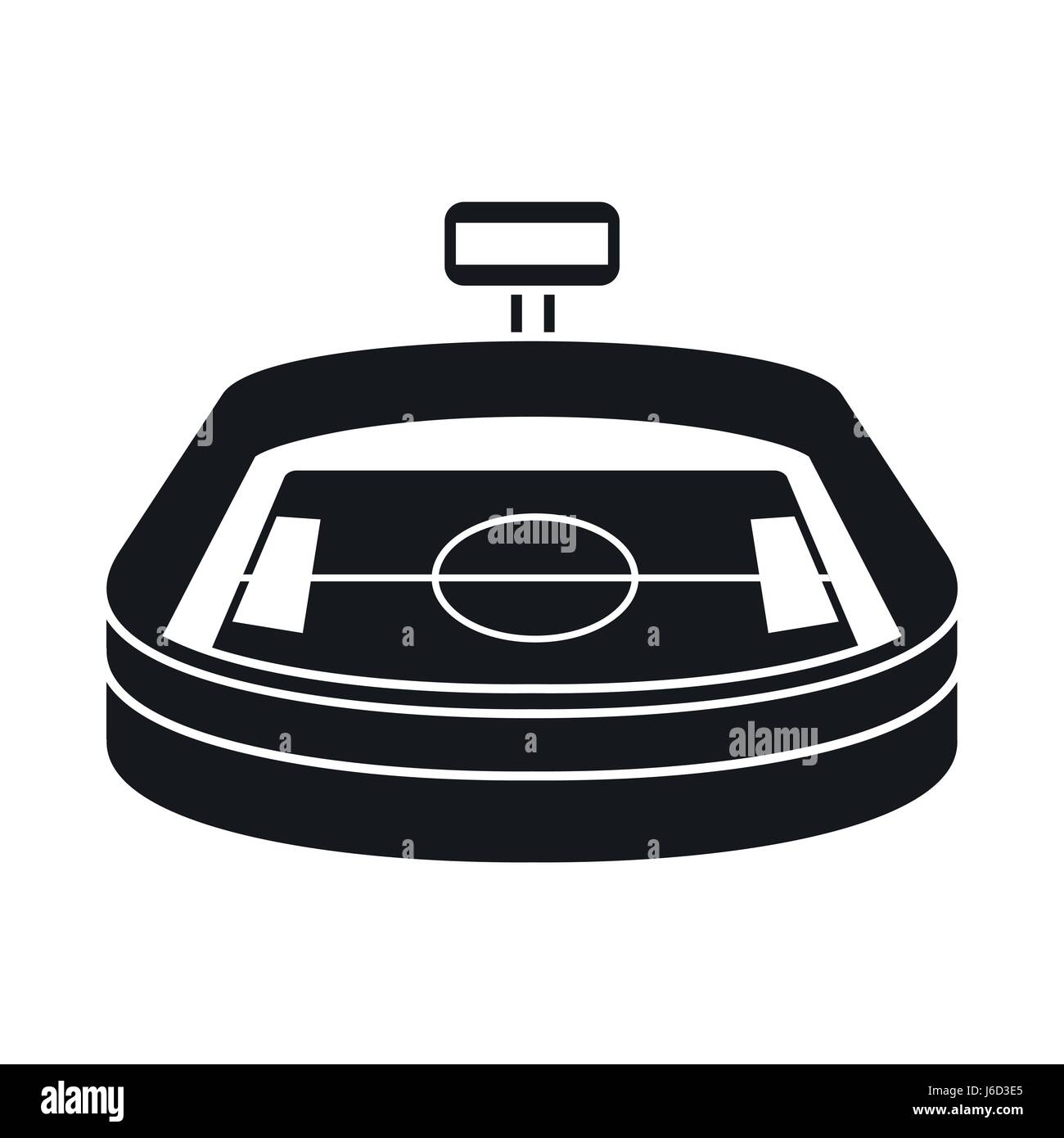 Stadion-Symbol im einfachen Stil Stock Vektor