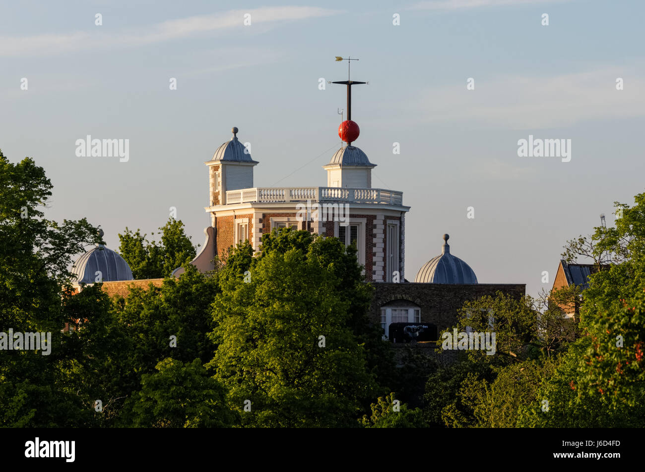 Das Royal Observatory im Greenwich Park, Flamsteed House, London, England, Vereinigtes Königreich, Großbritannien Stockfoto