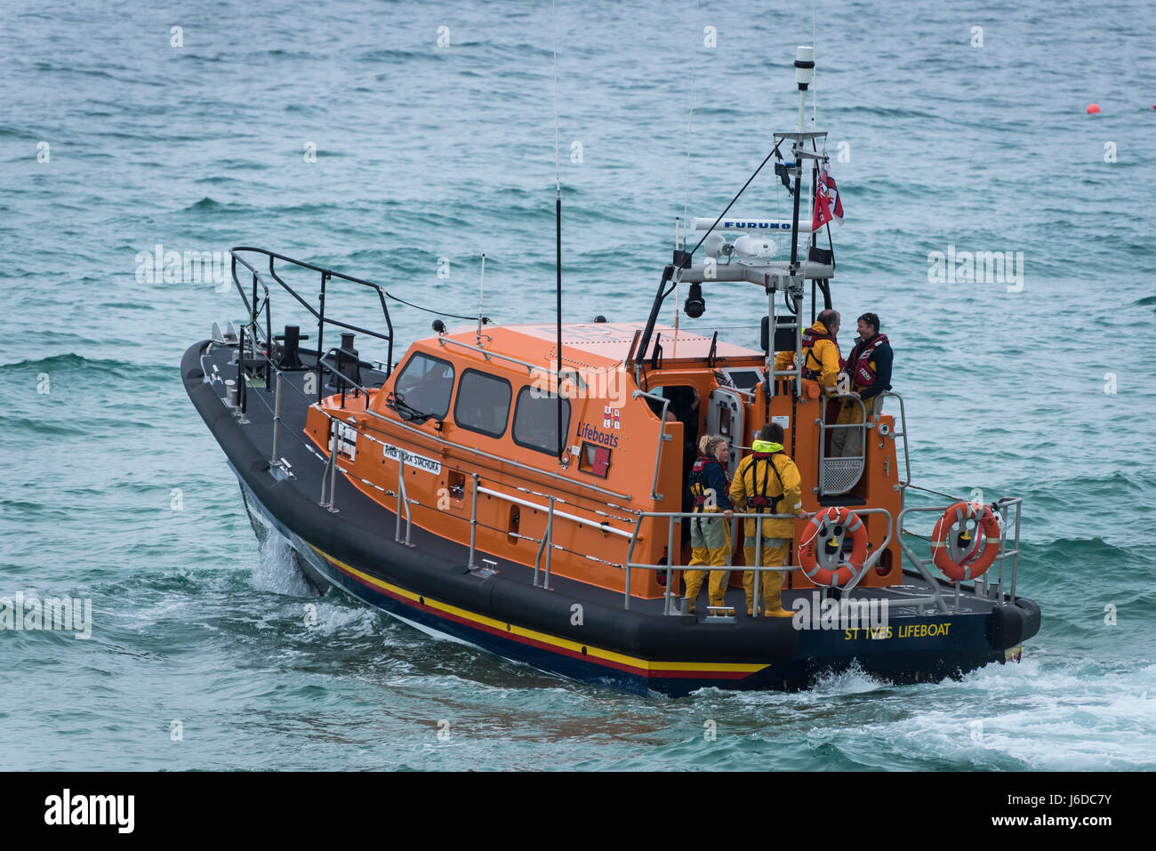 St Ives Rettungsboot Stockfoto