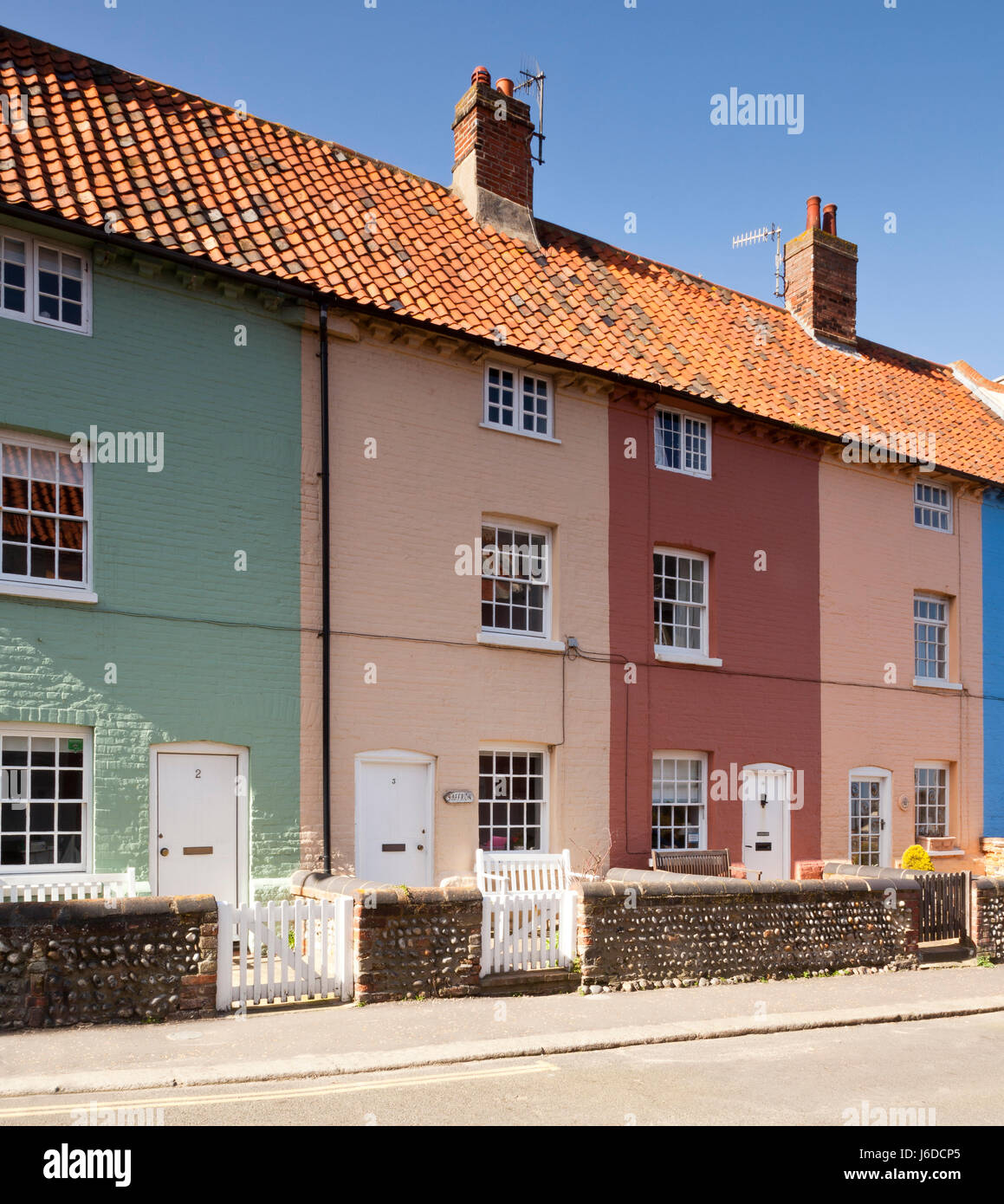 Traditionelle Fischer Hütten, Cromer, Norfolk, Großbritannien Stockfoto