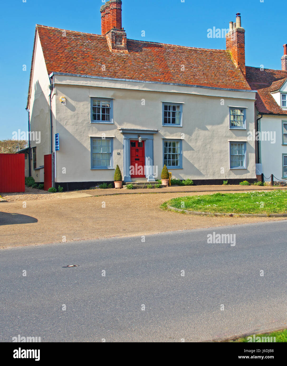 Clare Dorf, Haus, Suffolk Stockfoto