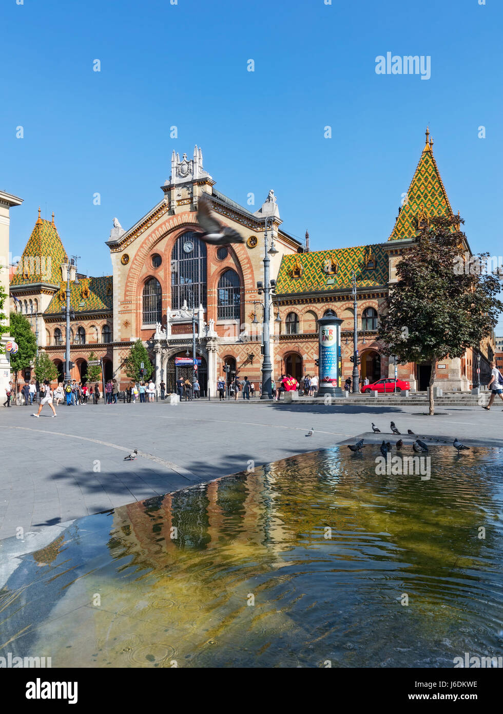 Stock Foto - zentrale Markthalle Budapest Ungarn. Entworfen von Gustav Eiffel in den späten 1800er Jahren Stockfoto