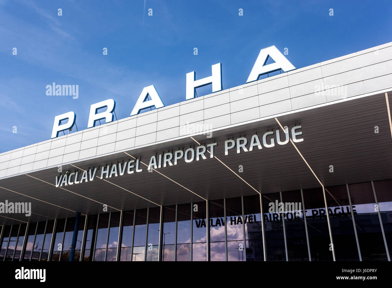Flughafen Prag, Tschechische Republik Stockfoto