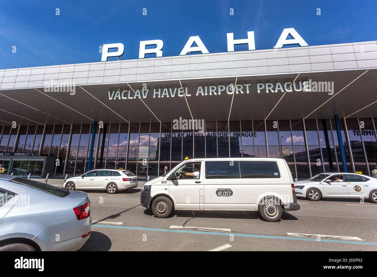 Prager Flughafen Terminal 1 Stockfoto