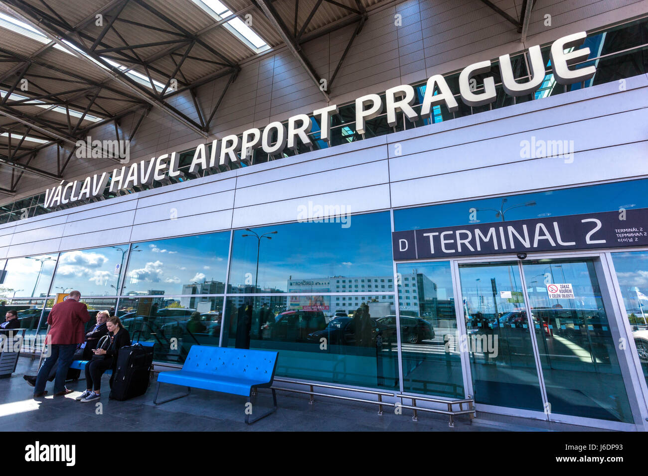 Flughafen Prag, Tschechische Republik Stockfoto