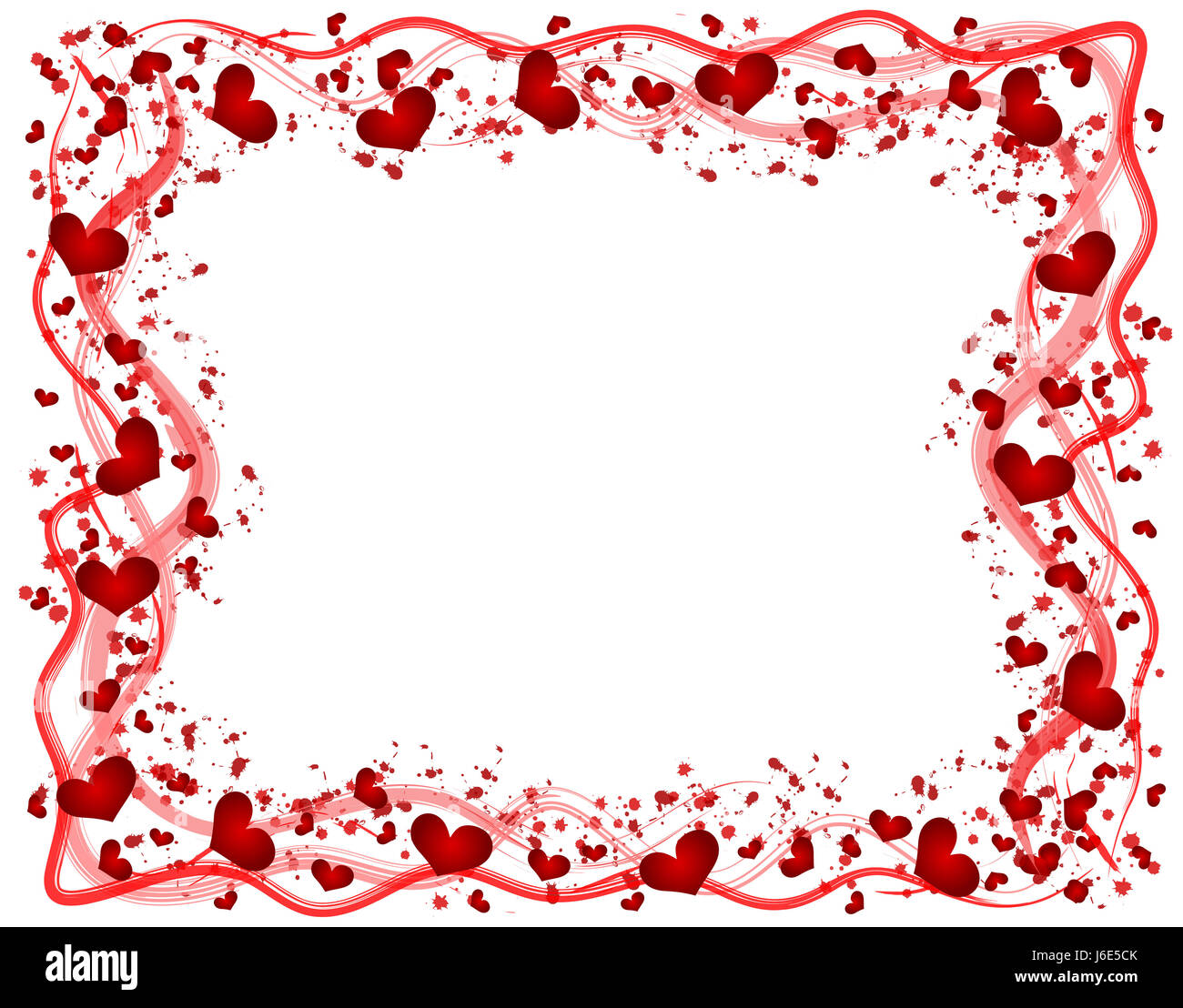 Blume Pflanze Abbildung Dekoration Valentinstag abstrakte Ranken ornamento Stockfoto