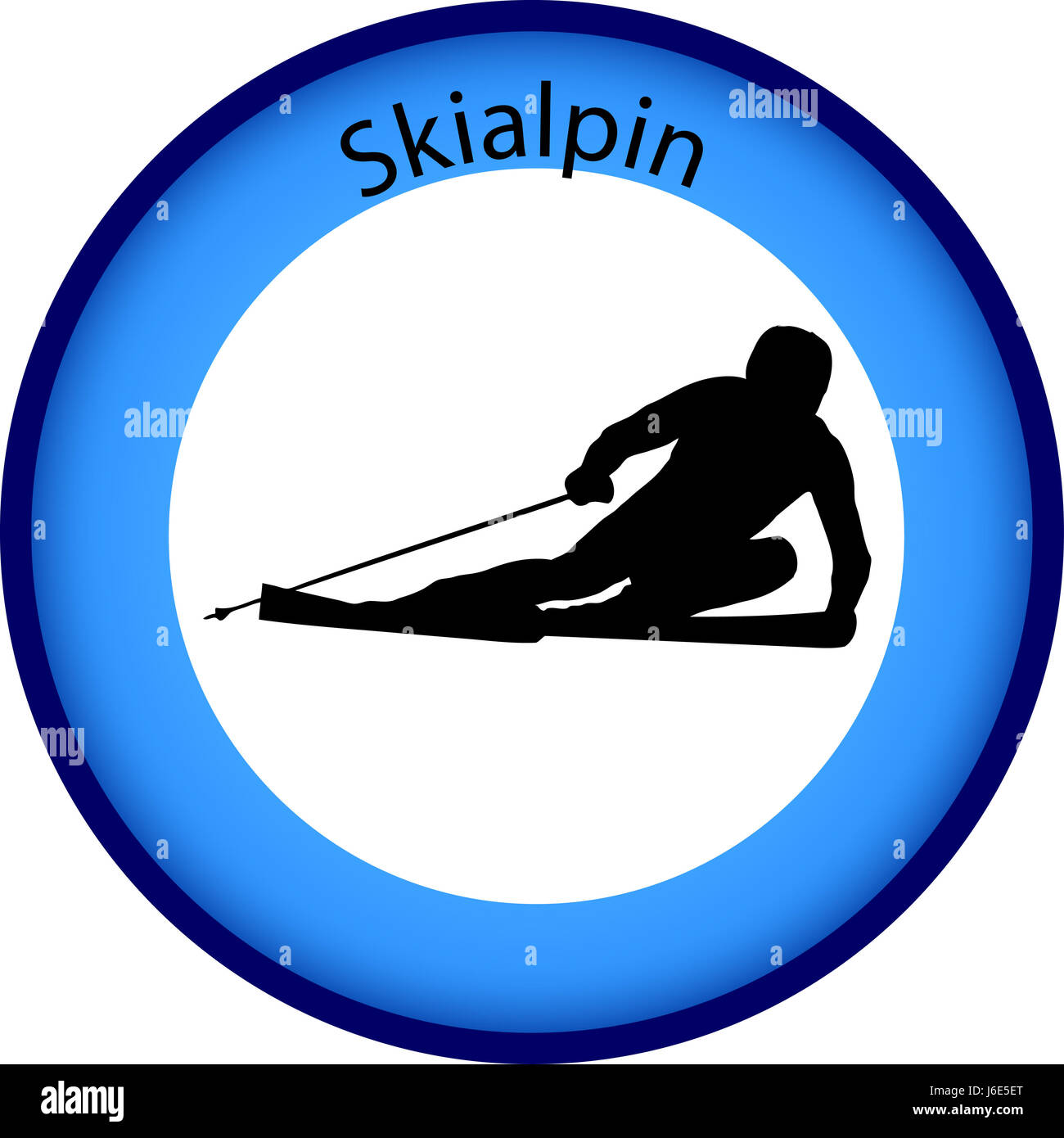 Winter Alpin Spiele Sport Sport aktiven Illustration Veranstaltung Wintersportler Stockfoto