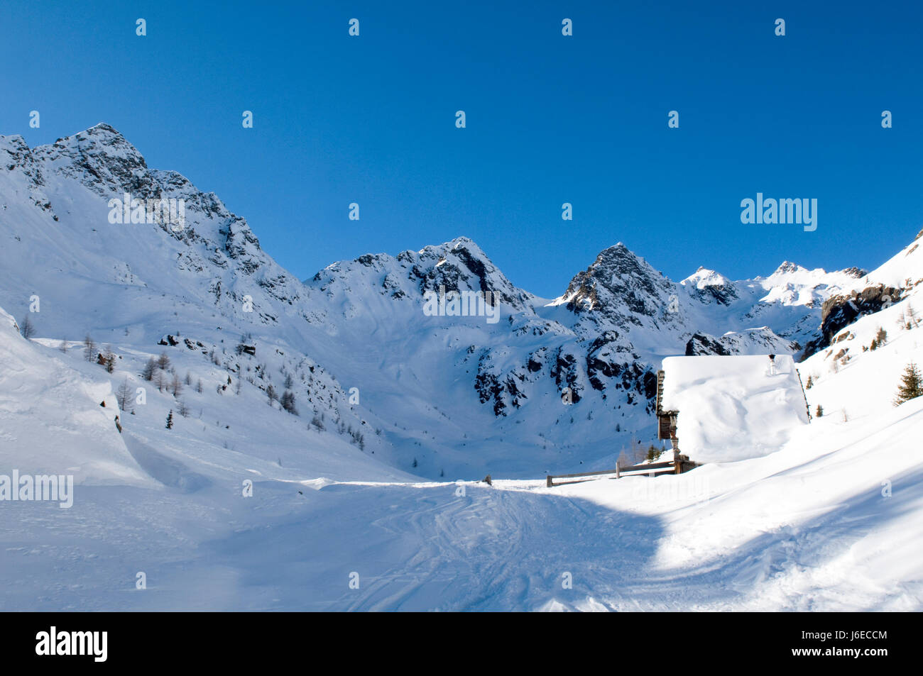 Bergen Süd Tirol Gipfel Höhepunkt Höhepunkt Winter Landschaft Mountainbike Tour Gesundheit Stockfoto