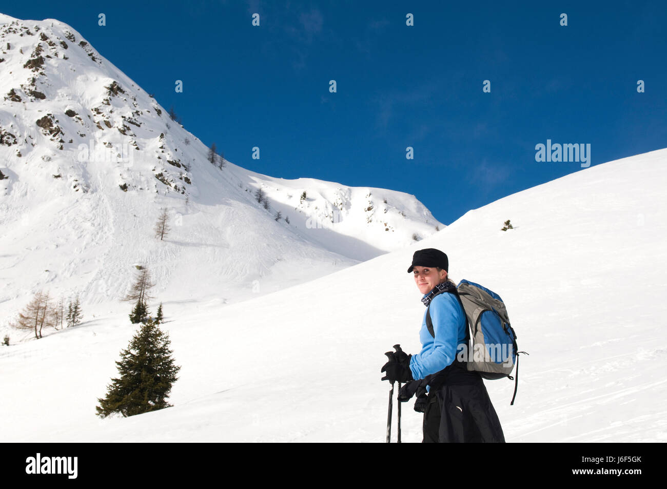 Gesundheit Urlaub Urlaub Urlaub Urlaub Süd Tiroler Winterlandschaft Stockfoto