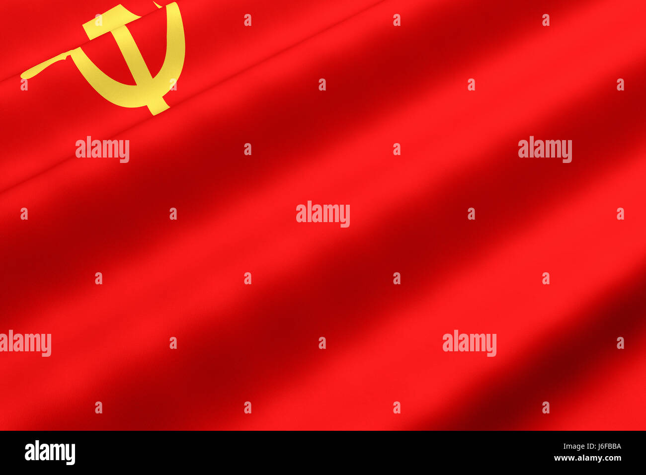 Europäische kaukasischen Europa Flagge sowjetischen Farbe Closeup leer leer europäischen Asien Stockfoto