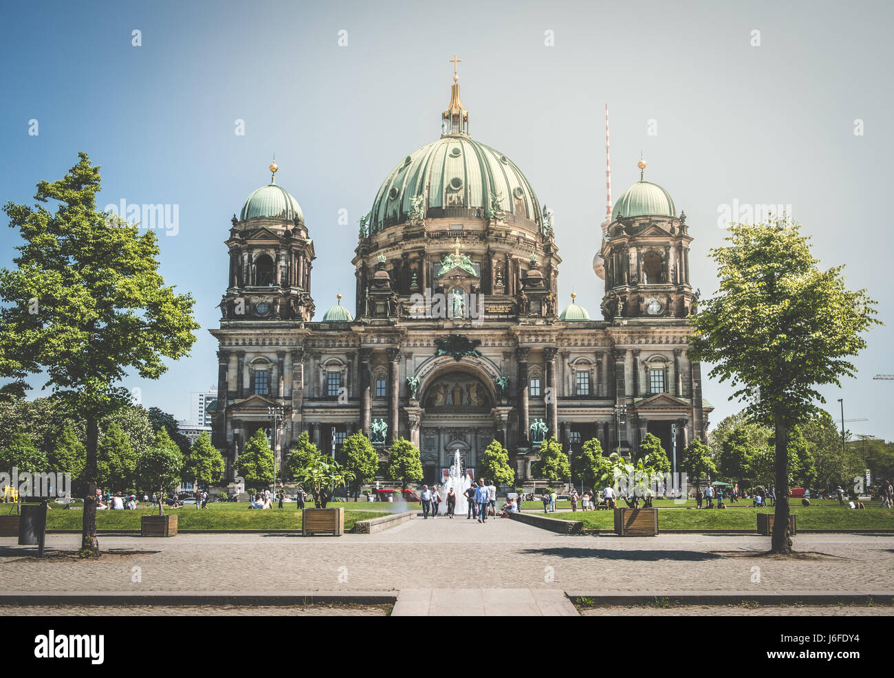 Berlin, Deutschland - 19. Mai 2017: der Berliner Dom (Berliner Dom) in Berlin, Deutschland. Stockfoto