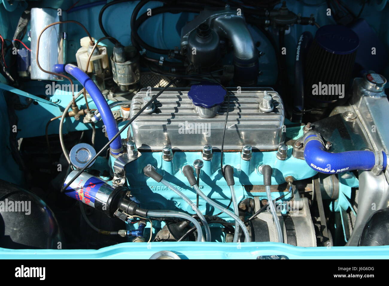 Brighton, UK. 21. Mai 2017. Hunderte von Minis nehmen an den jährlichen Lauf für die Autos, Ankunft am Brighton Seafront Teil. Dieses Bild zeigt einen individuellen Mini Motor. Roland Ravenhill/Alamy Live-Nachrichten Stockfoto