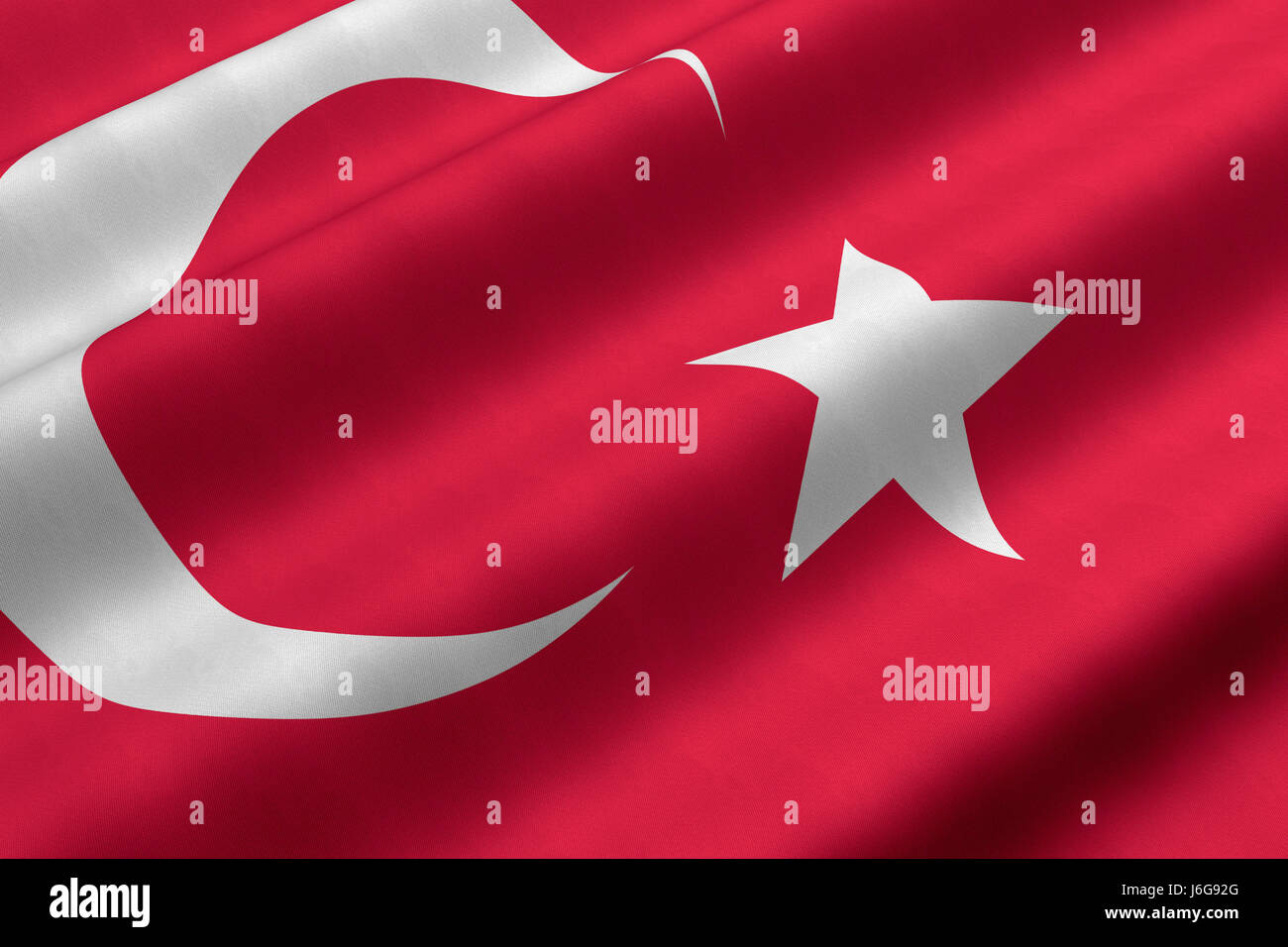 Asien leer europäischen kaukasischen Europa Flagge Türkei türkische asiatische Farbe closeup Stockfoto