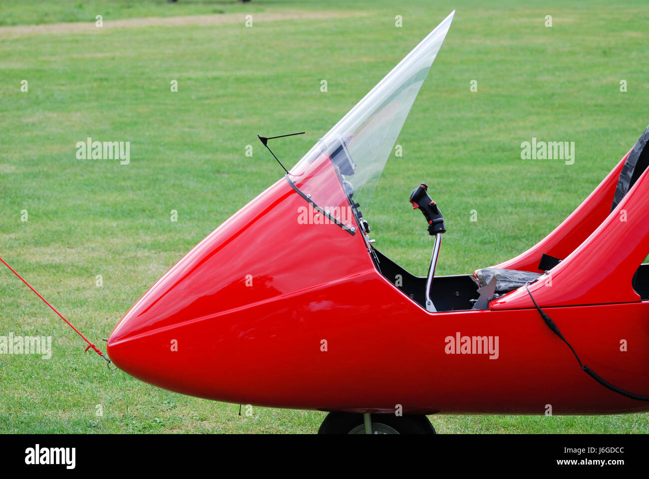 Hubschrauber Joystick Flugzeuge Flugzeug Flugzeug Flugzeug Detail grün Luftfahrt Stockfoto