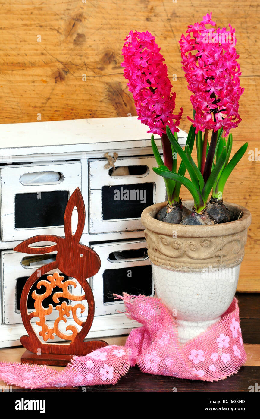 Ostern aus Holz Stockfoto