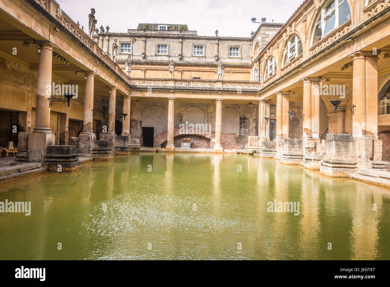 Antike römische Badewanne im Bad Stadt England Stockfoto