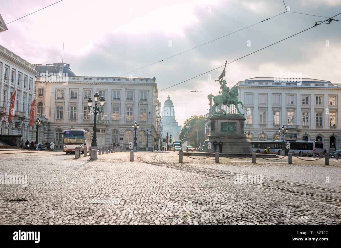 Place Royal in Brüssel Belgien Stockfoto