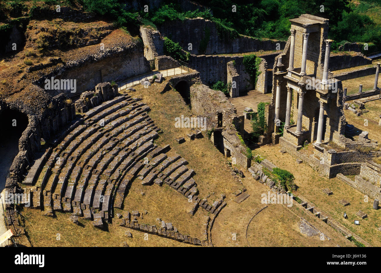 Toskana Ruine antike Italien Amphitheater Amphitheater Toskana Toscana Ruine Stockfoto