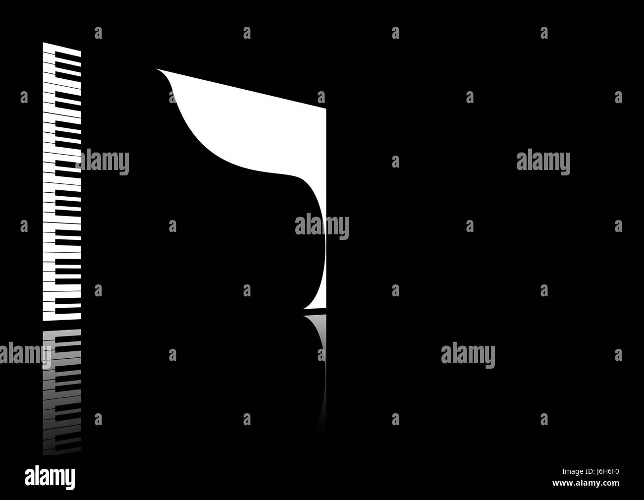 Musik Flügel Klavier Maßnahme Instrument Methode Tastatur Tastatur Musikkunst Stockfoto