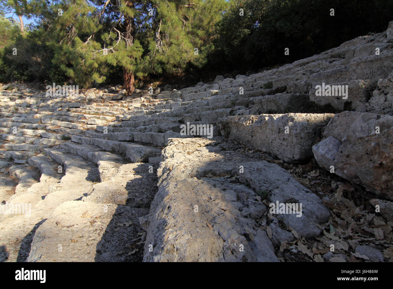 Historische Antike Asien Europa Türkei Ruinen Ausgrabungen-Archäologie-Amphitheater Stockfoto