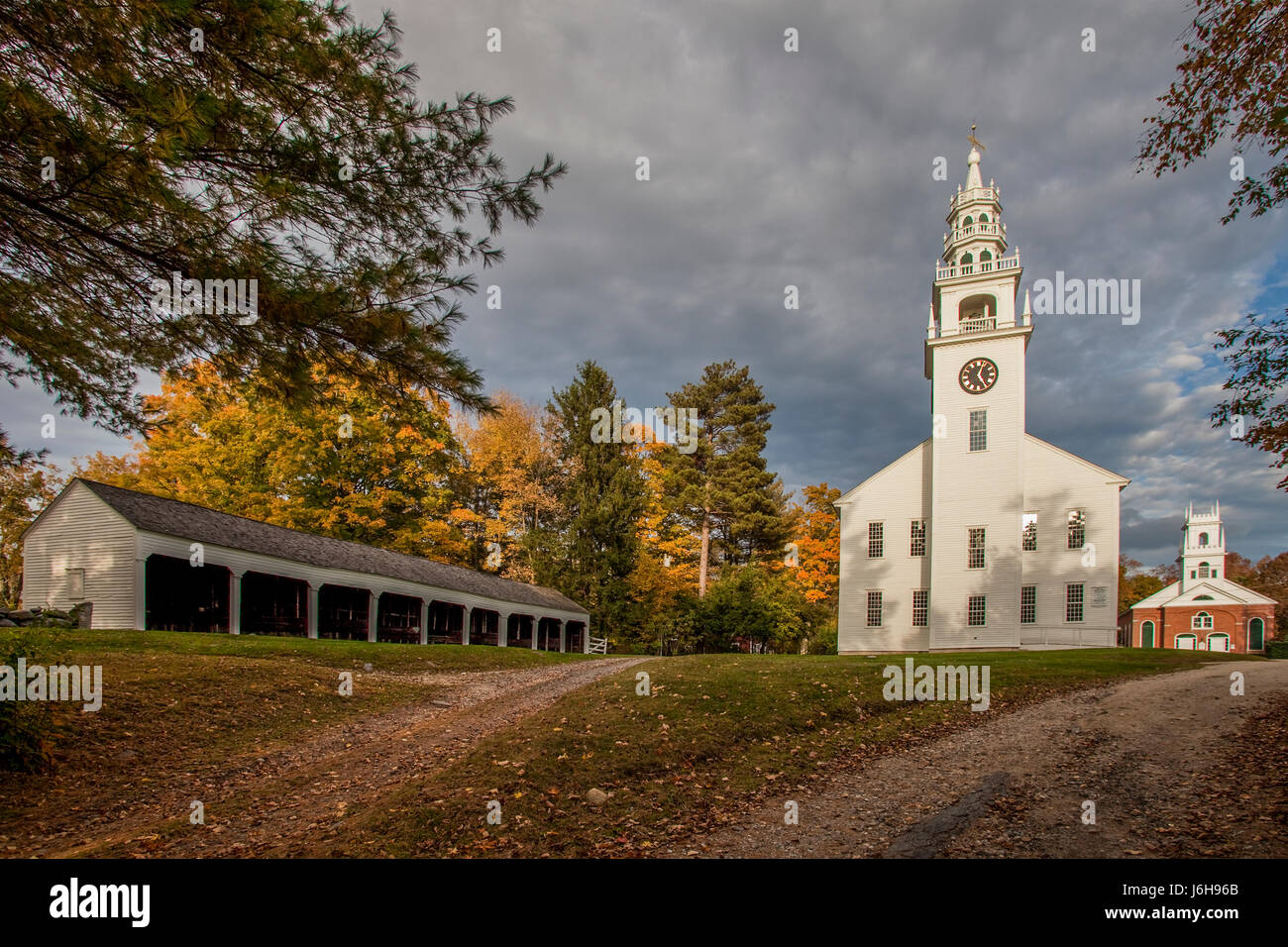 Die jaffrey Meeting House in Jaffrey Center, New Hampshire Stockfoto