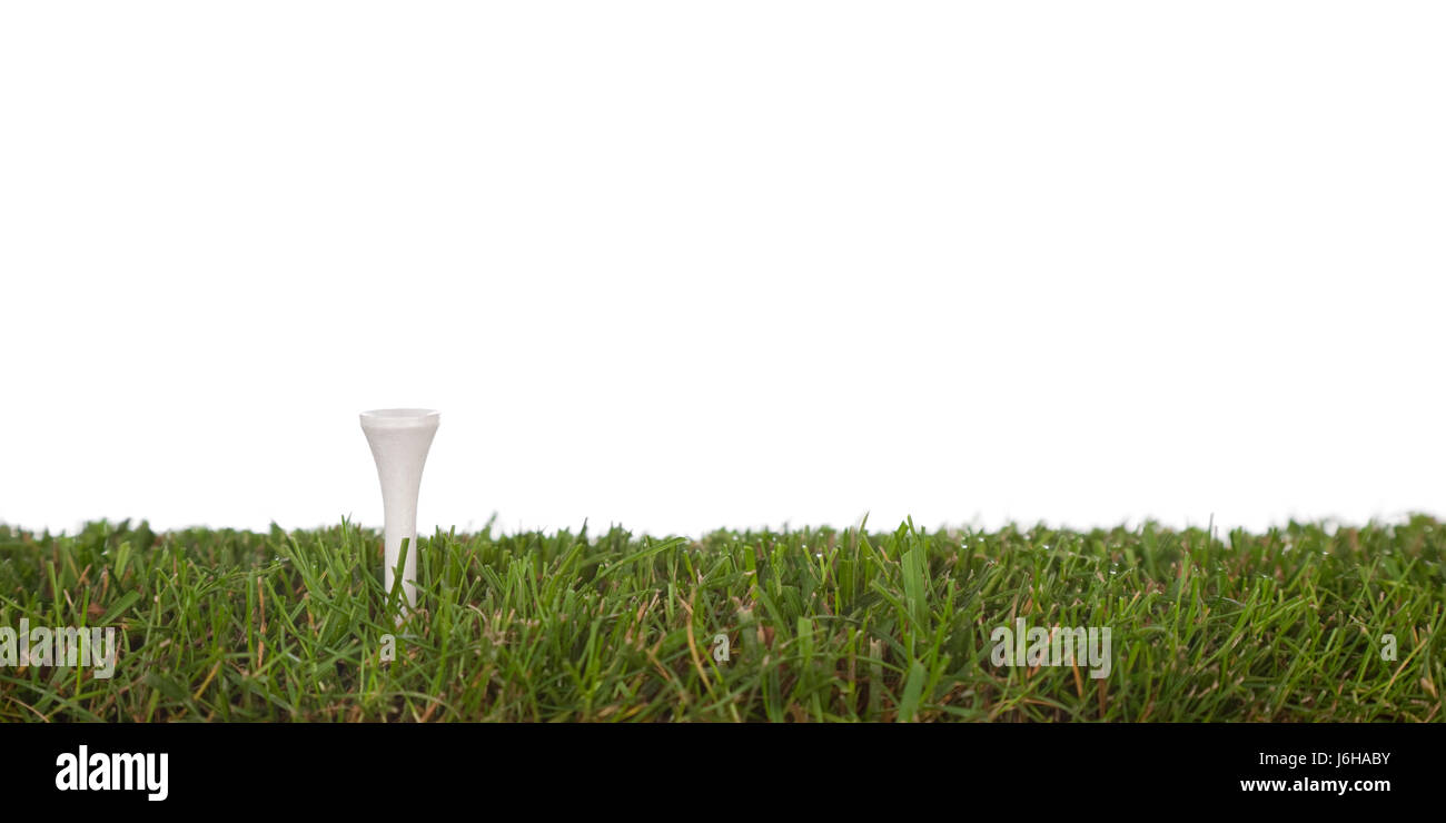 isolierte Golf Wiese Rasen Rasen grün Sport Sport Spiel Turnier spielen Stockfoto