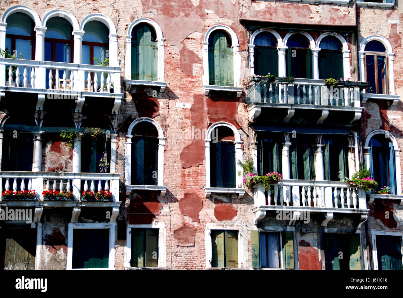 Urlaub Urlaub Urlaub Urlaub Venedig Sommer sommerlich Hausbau Stockfoto