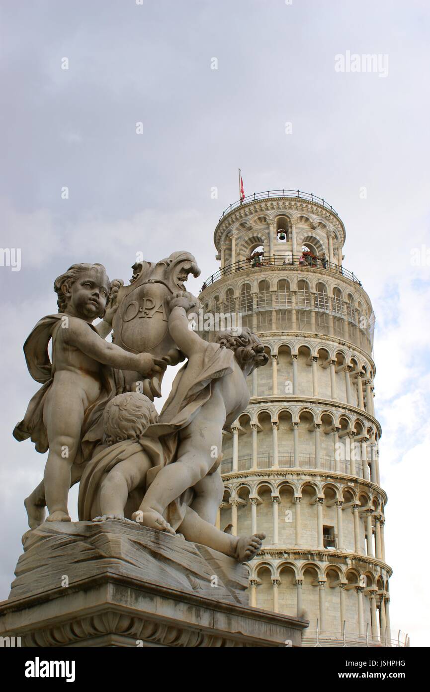 Der schiefe Turm von Pisa Stockfoto