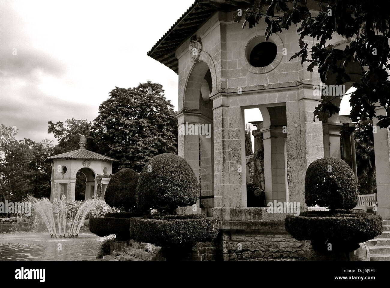 Villa Arnaga, die Sommerresidenz des französischen Dramaturg Edmond Rostand in Cambo-Les-Bains Stockfoto