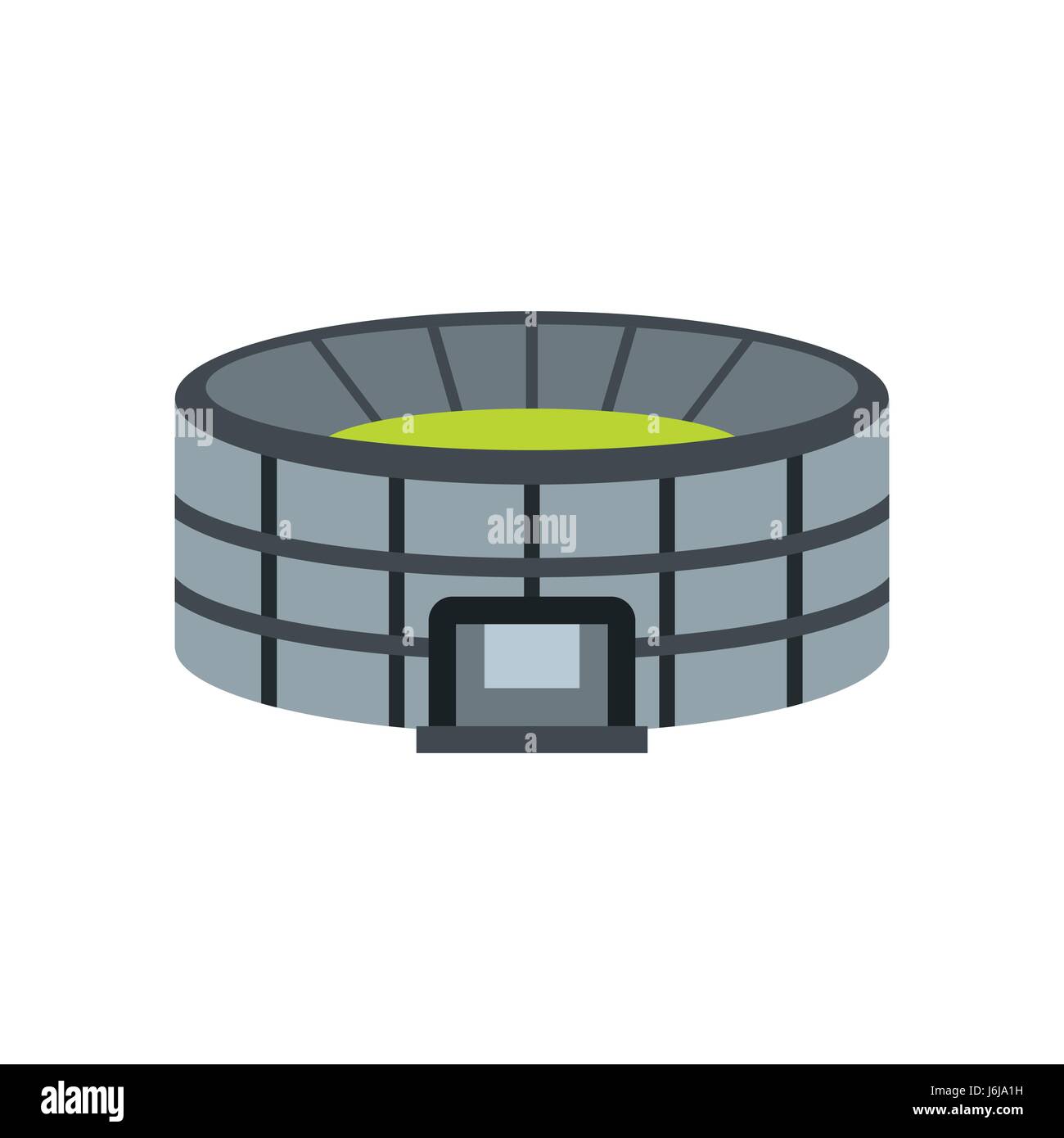 Stadion-Symbol im flachen Stil Stock Vektor