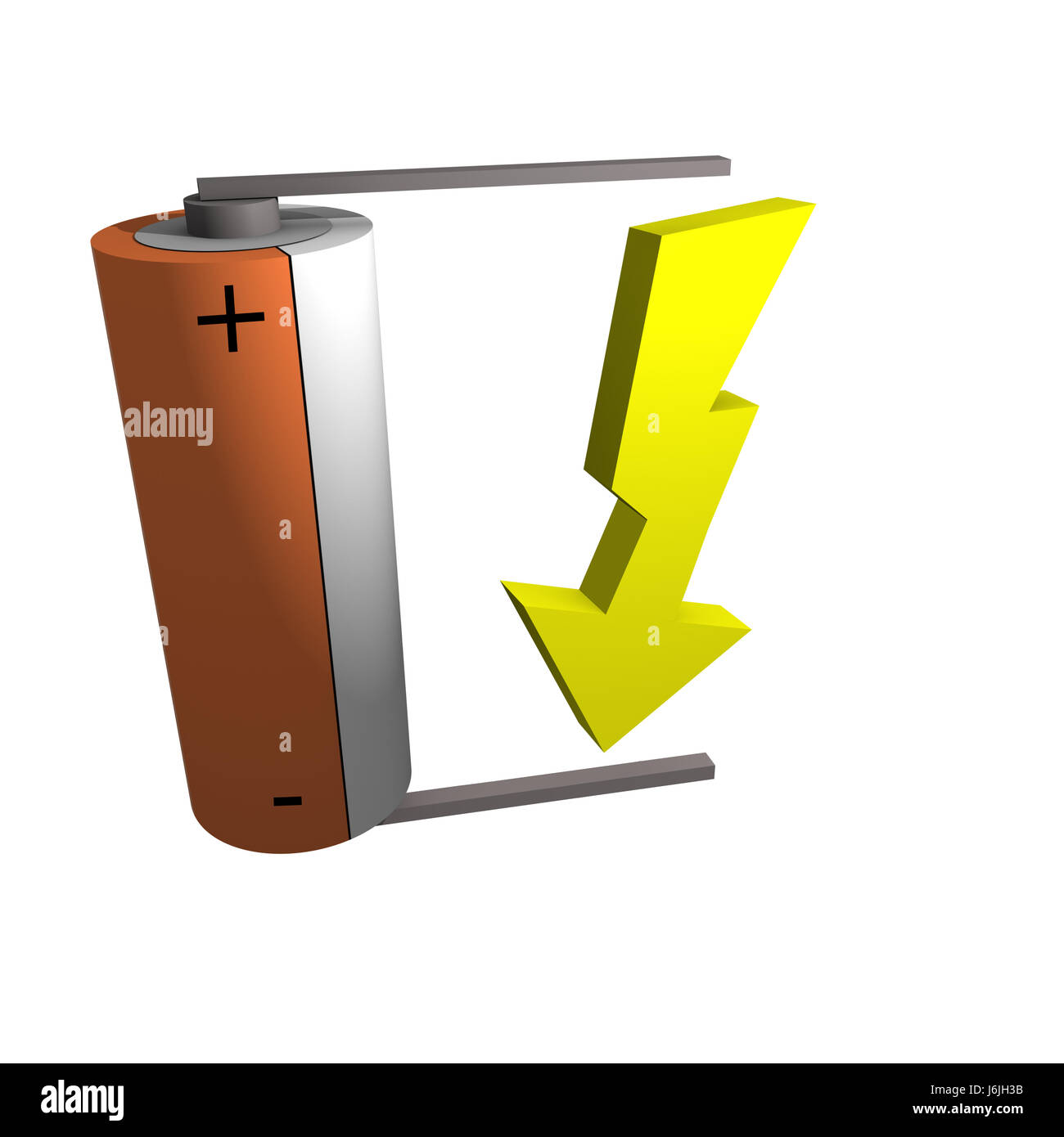 Mobile Plus minus elektrischer Anschluss Batterie Energie macht Strom ...