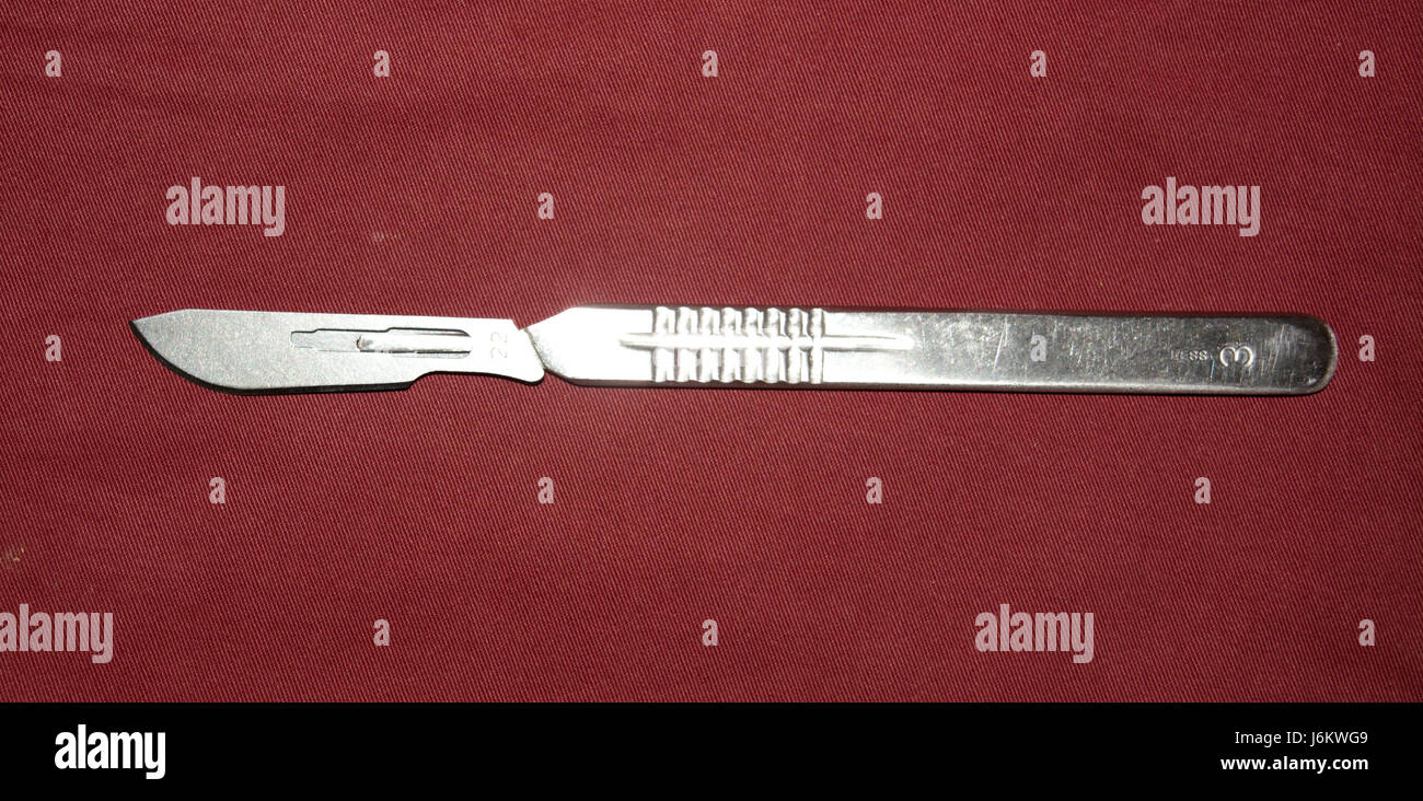 Chirurgie-Instrumente-Skalpell-blade22 Stockfoto