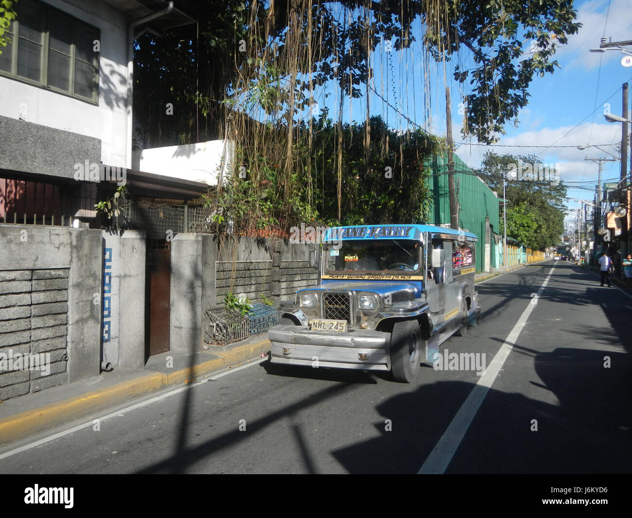 08232 Punta Santa Ana Manila Barangays Schoos Felix Y. Manalo Straße 12 Stockfoto